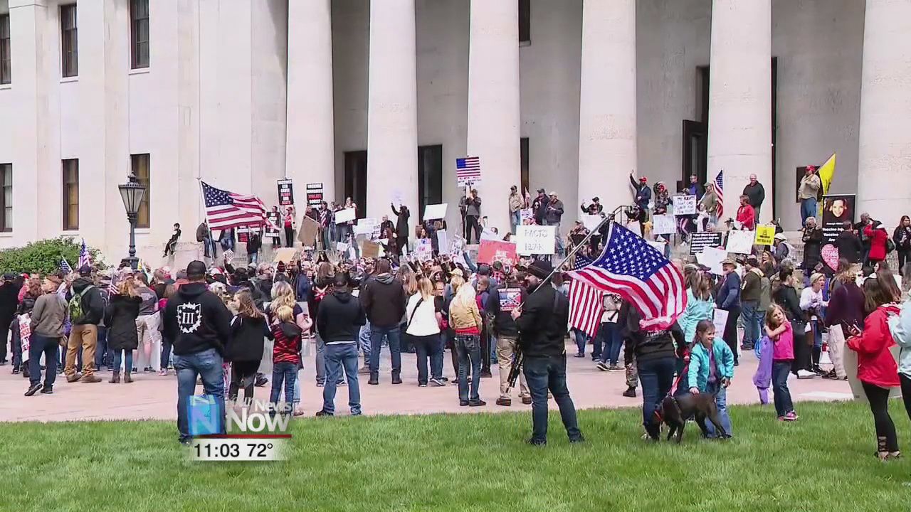 Law enforcement on alert after a window was opened at statehouse during Friday's protest